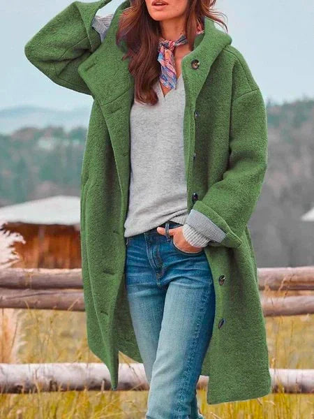 Erika™ | Wollen - Teddy lange winterjas