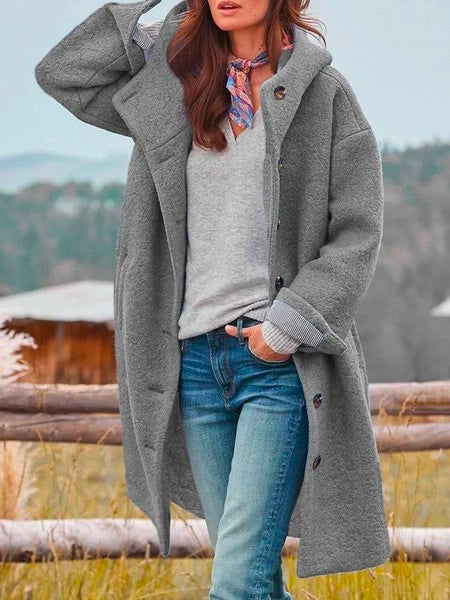 Erika™ | Wollen - Teddy lange winterjas