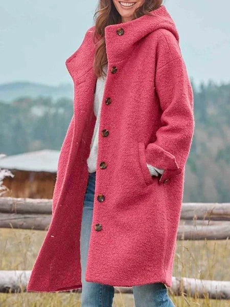 Erika™ | Wollen - Teddy lange winterjas